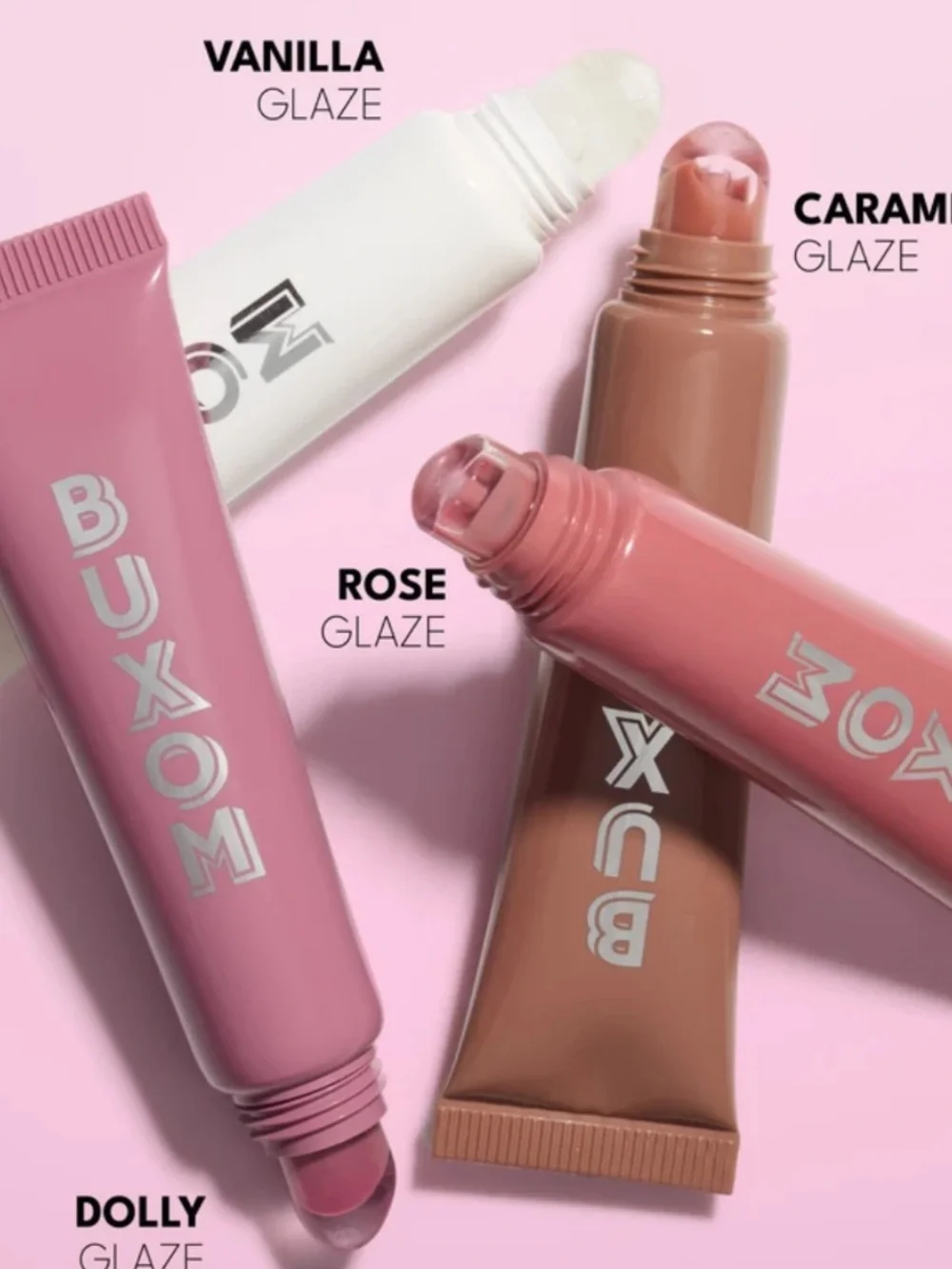 Buxom Power Full Plumping Peptides Lip Tint Lipgloss Balm Rose Glaze BNIB